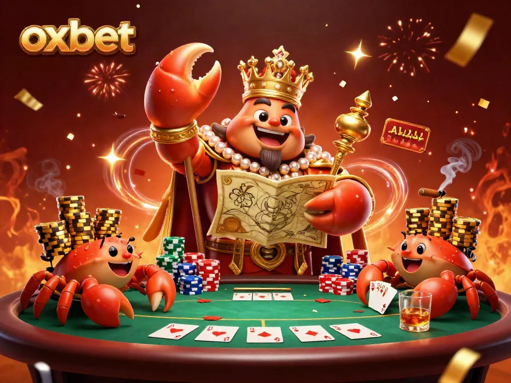 Experience exciting gameplay at Oxbet with a magical crab emperor and vibrant casino elements.