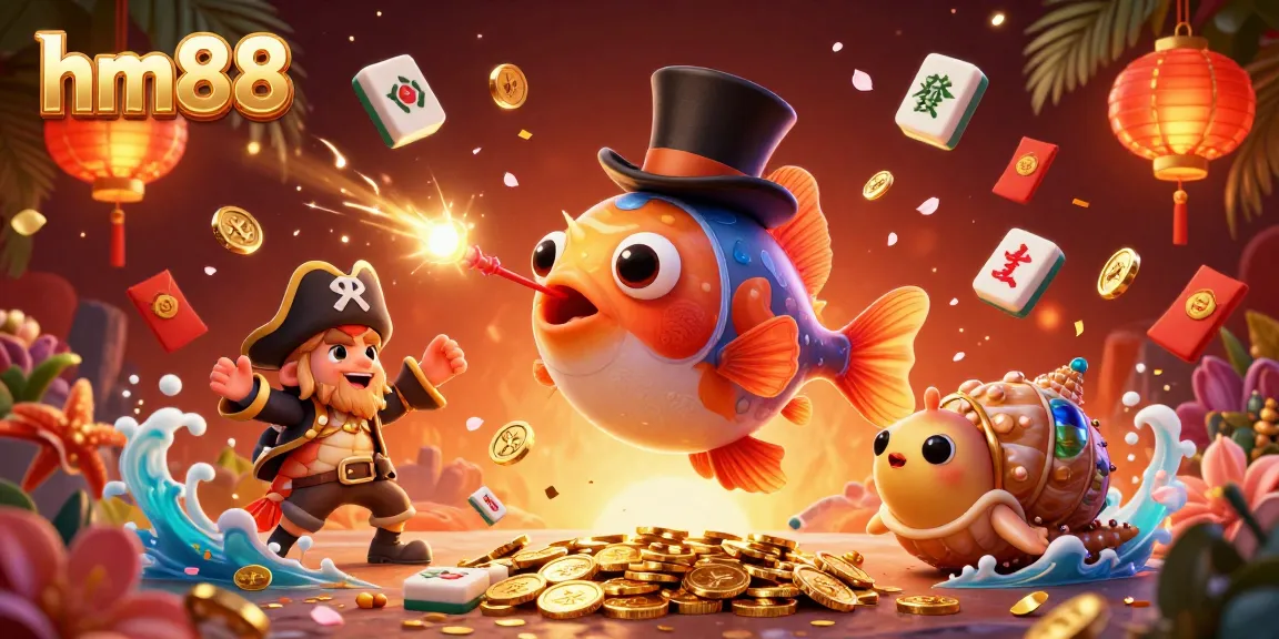 Engage with the exciting hm88 online casino scene featuring animated characters and vibrant casino elements.