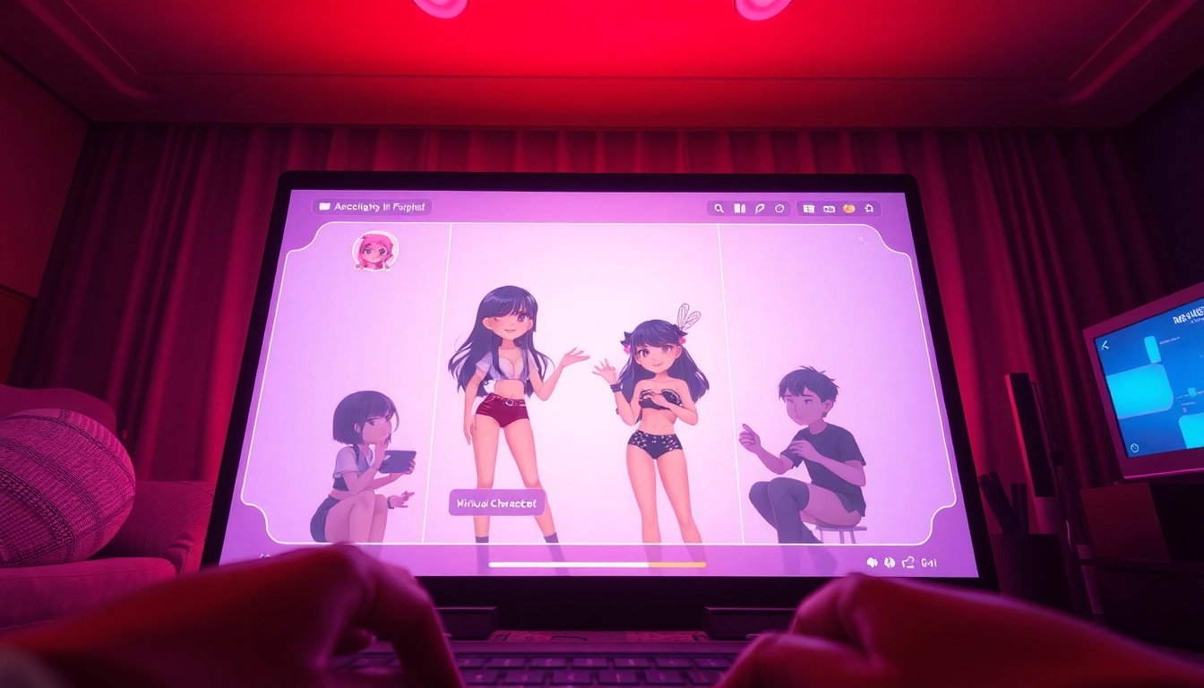 Immersive NSFW AI interaction showcasing engaging characters and modern chat features.