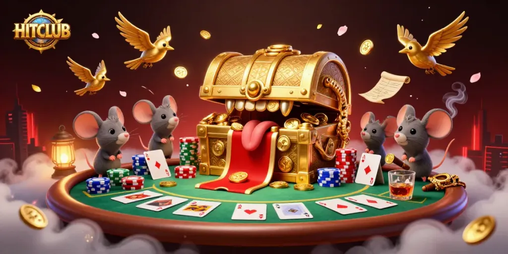Join the HITCLUB adventure with dynamic casino gaming elements and engaging characters.
