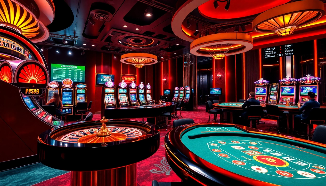 Engage with excitement as you vào PS99, experiencing the thrill of online gambling with vibrant casino elements.