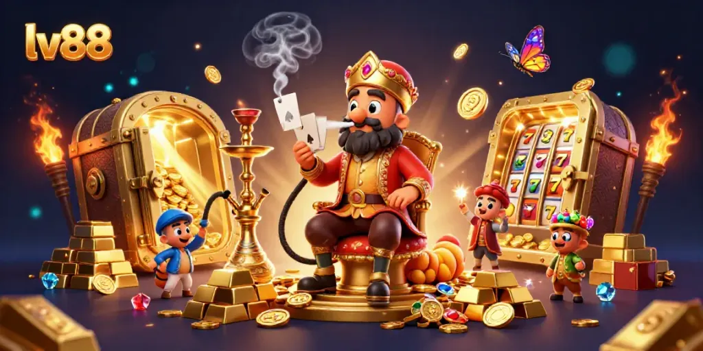 Play thrilling casino games at lv88, featuring vibrant characters in a magical 3D world.