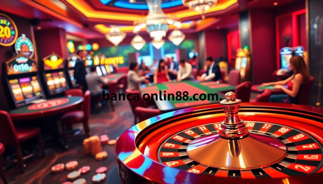 Explore the thrilling moments at https://bancaonline88.com/ featuring players enjoying high-stakes poker and roulette.