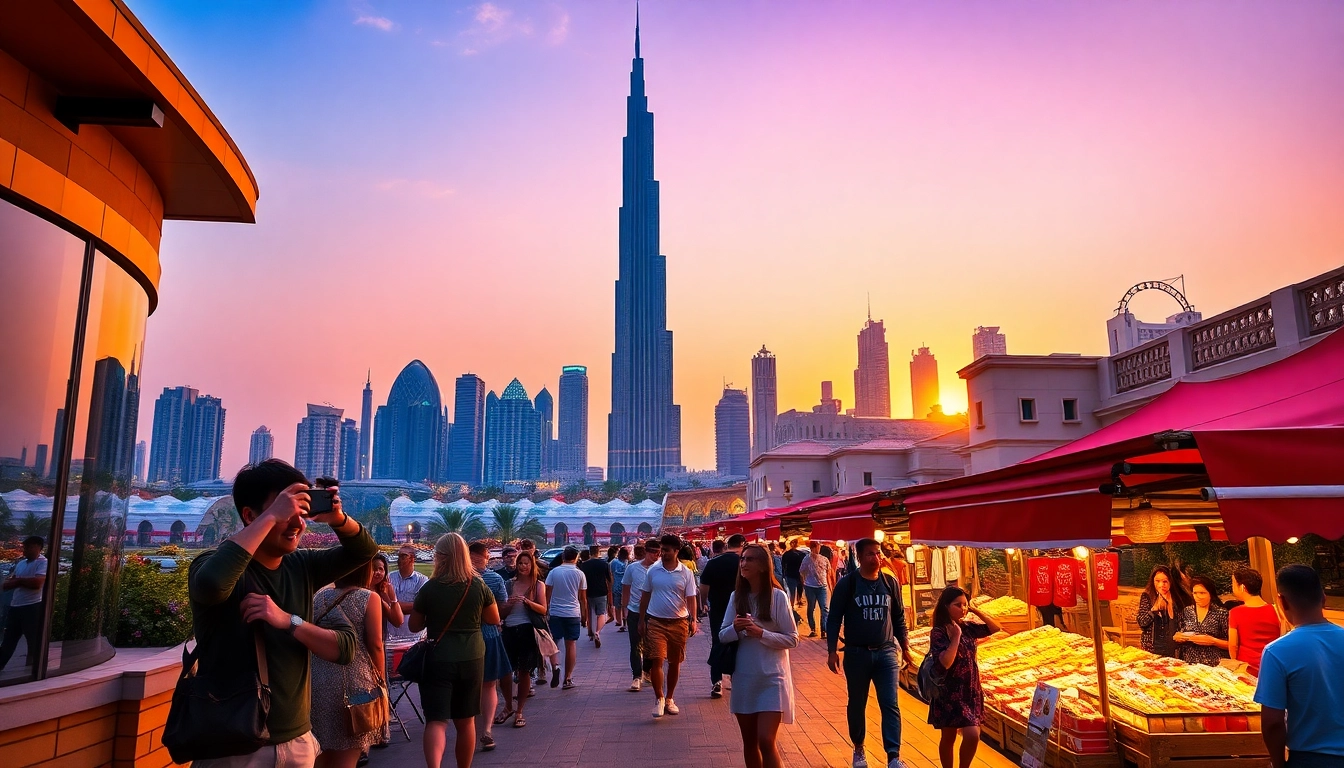 Experience the stunning skyline while you travel to Dubai, rich in culture and luxury.