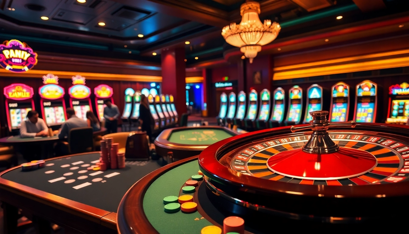 Experience the thrill of casino gaming at https://nhacaiuytin.place/ with vibrant slot machines and an exciting roulette wheel.