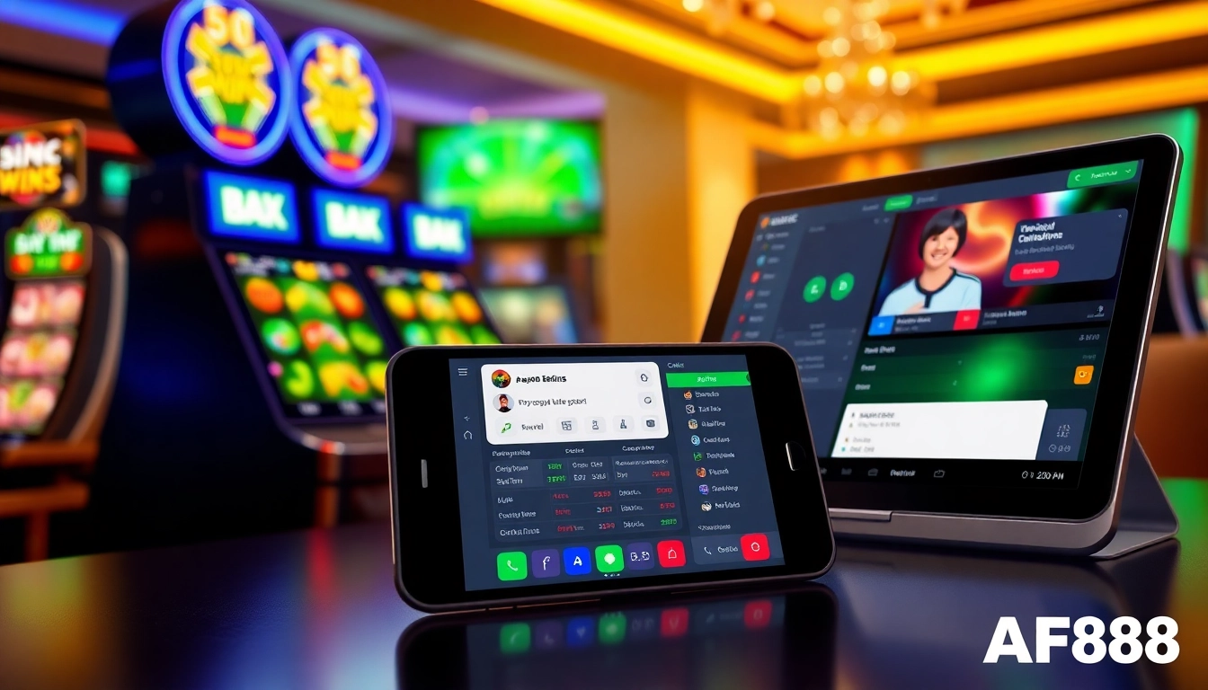 Engaging digital betting experience showcasing AF88's interface and gaming options.