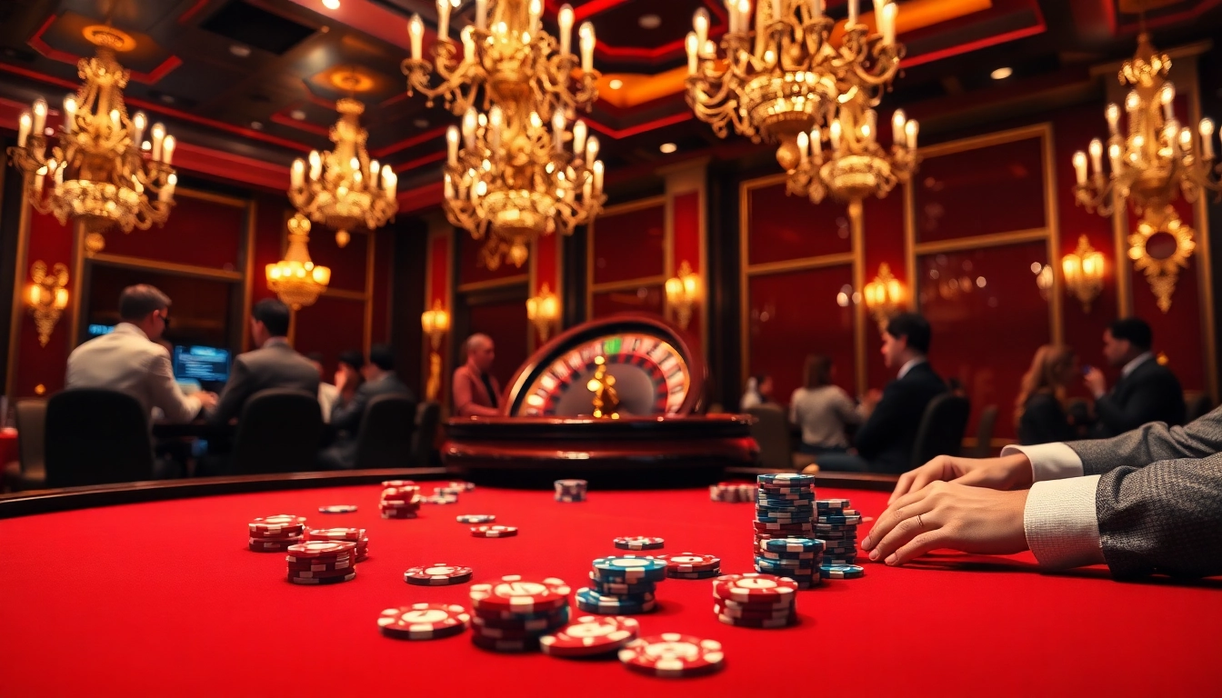 Experience thrilling gameplay at new88 with elegant poker setups and festive casino ambiance.