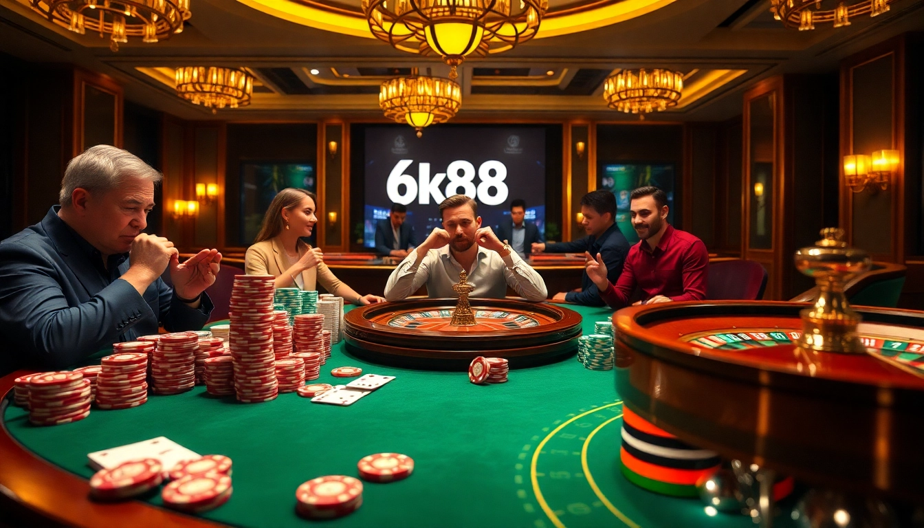 Experience the excitement of uk88 có uy tín không at a luxury casino table with vibrant chips and cards.