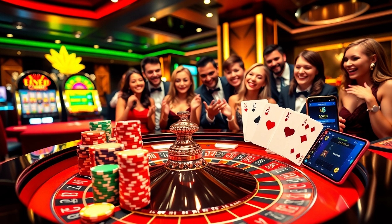 Experience the excitement of online gaming at https://king88.limited/ with vibrant casino scenes featuring roulette and poker.