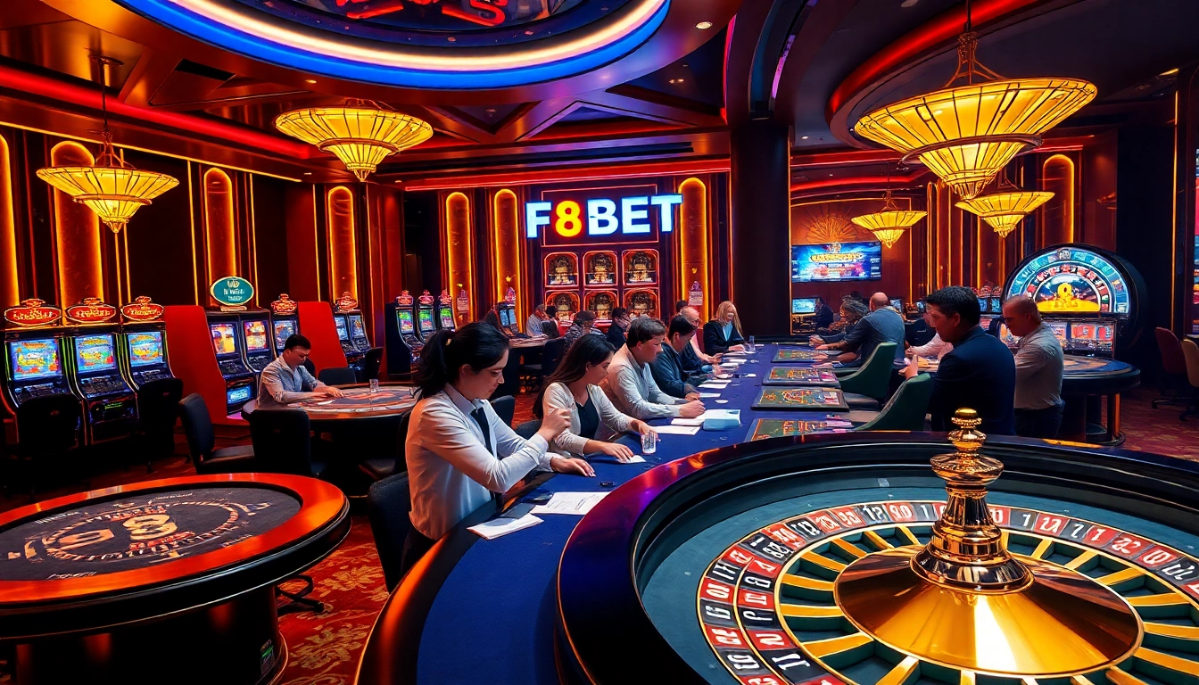 Experience thrilling gameplay at F8BET with vibrant slot machines and engaging poker games.