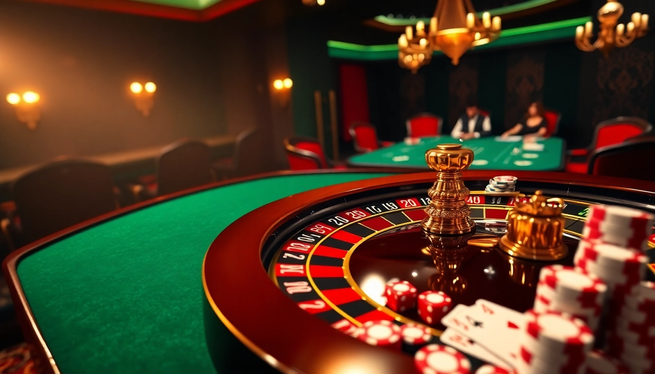 Experience thrilling gameplay at hello88.com with vibrant casino tables, poker chips, and roulette wheels.