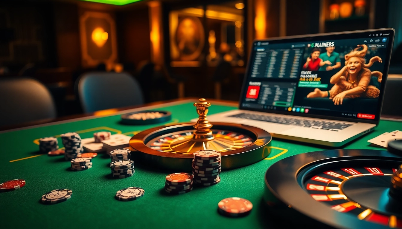 Casino gaming atmosphere featuring trang chủ go99 elements and vibrant tables.