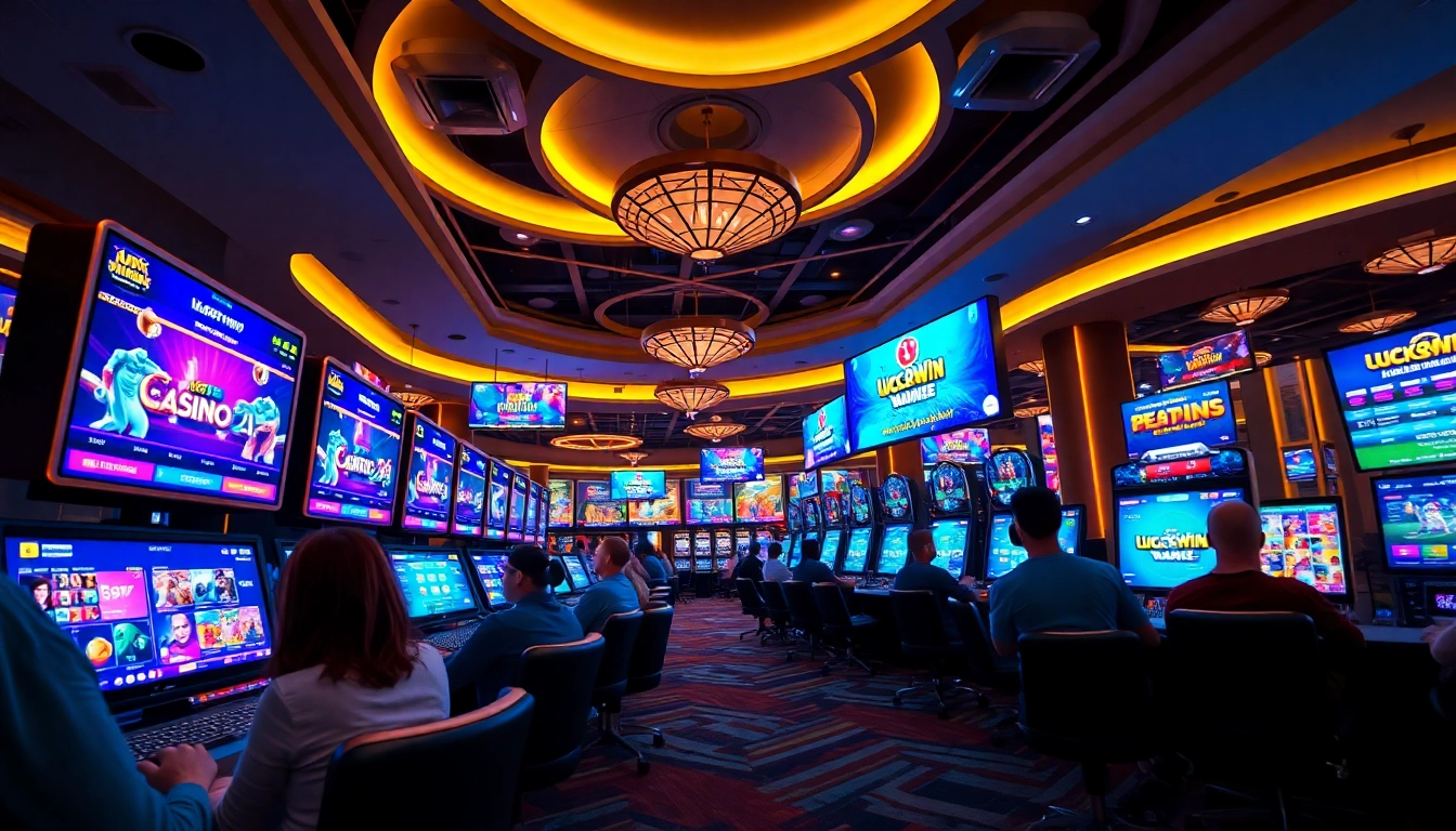 Exciting online gaming experience at luck8win.live showcasing vibrant casino atmosphere.