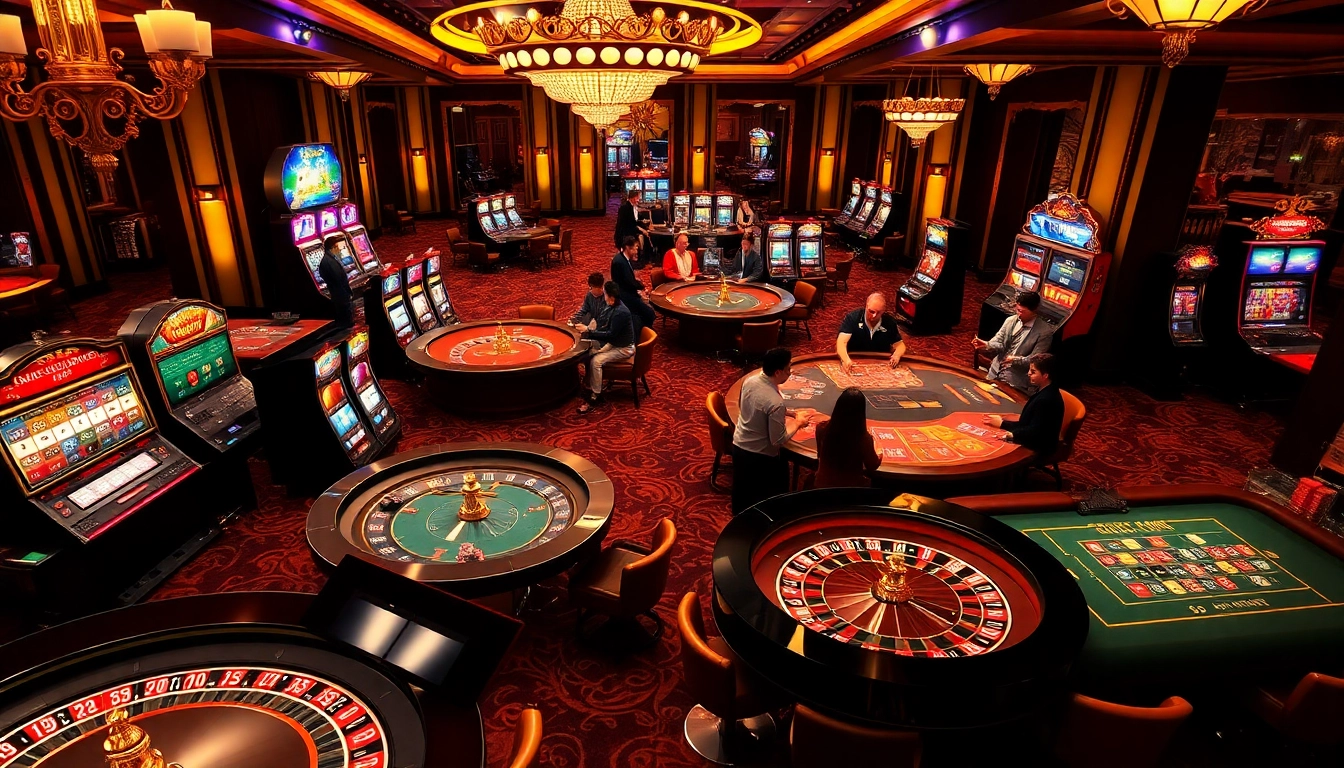 Engaging gamblers with a vibrant overview of KK55 online casino experience featuring roulette, poker, and slots.