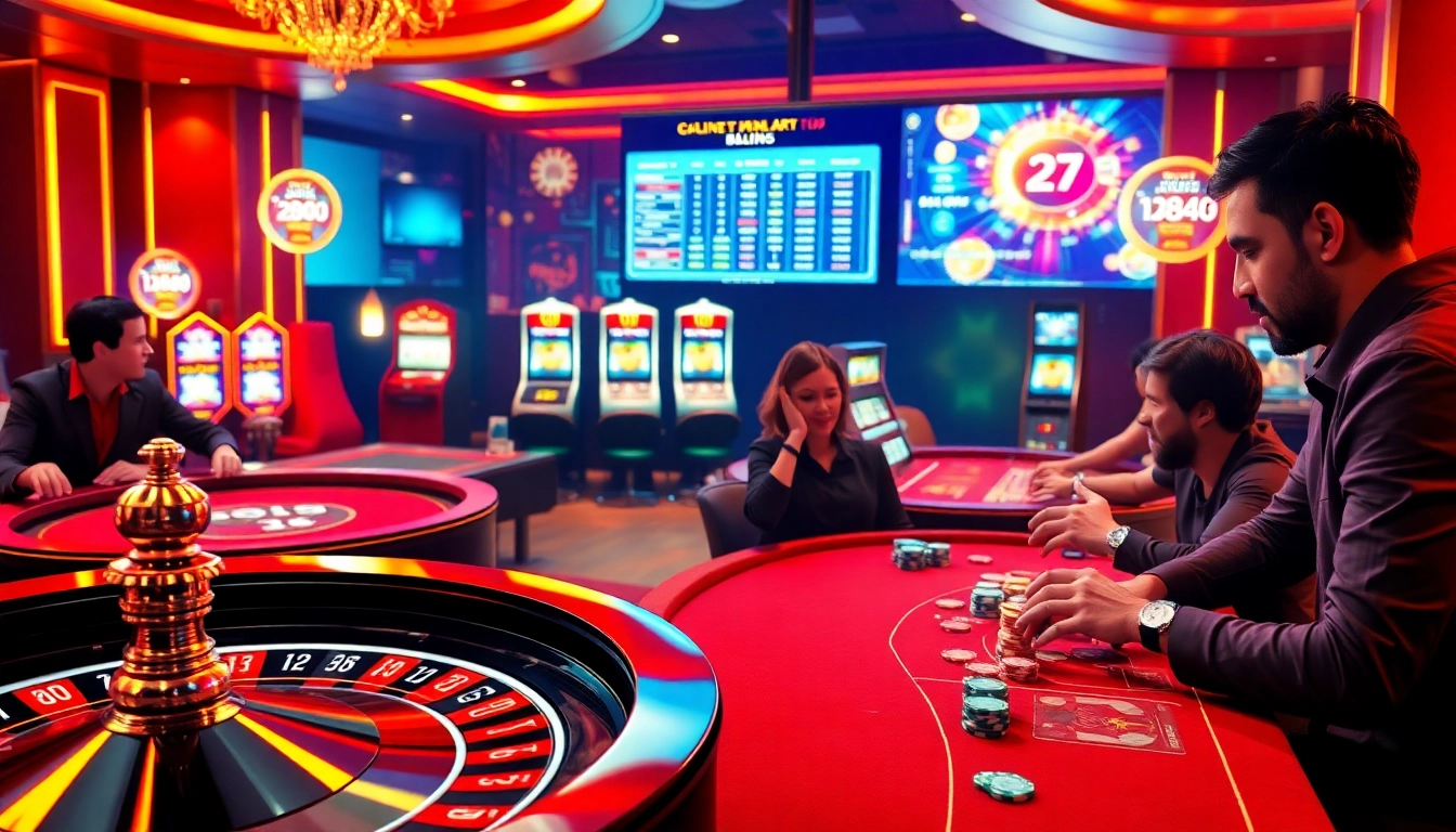 Experience thrilling casino action with https://five88bc.com/ featuring roulette, poker chips, and vibrant gameplay.