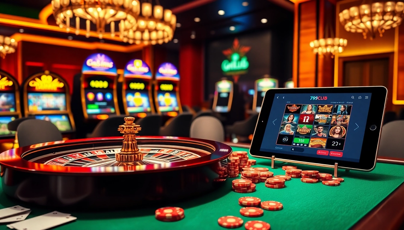 Experience the thrill of table games at 789club, featuring poker, roulette, and vibrant slot machines.