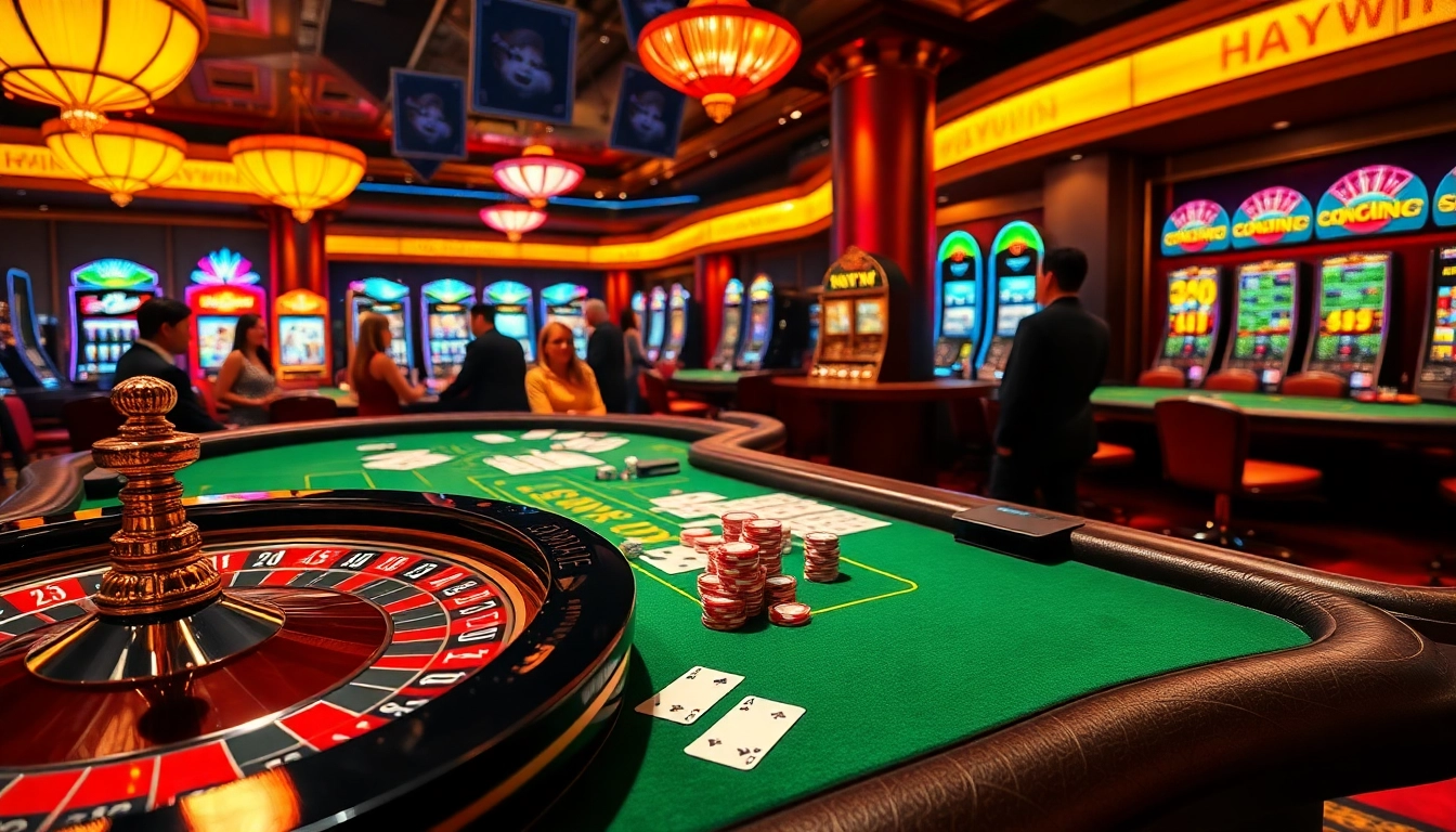 Experience the thrill of winning at the haywin casino with dynamic roulette tables and poker games.