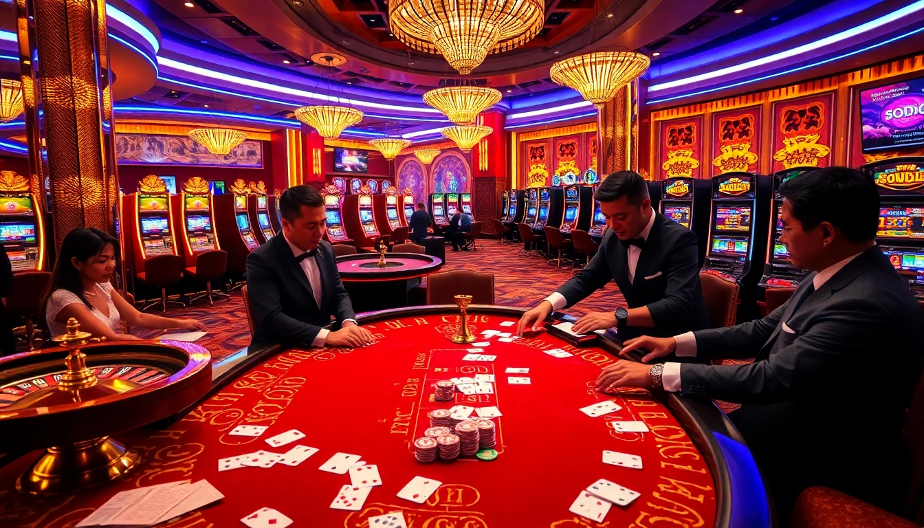 Experience SODO-themed excitement at the casino, with vibrant tables and thrilling slot machines.