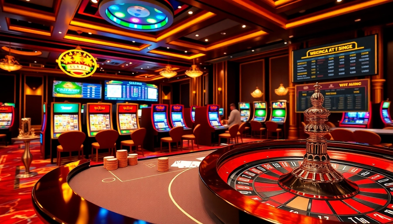 A thrilling casino scene with poker chips and a roulette wheel representing xin 88 gambling excitement.
