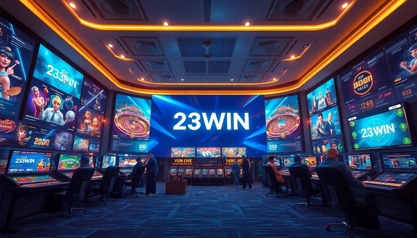 Exciting online gaming scene on 23WIN platform showcasing casino and sports betting.