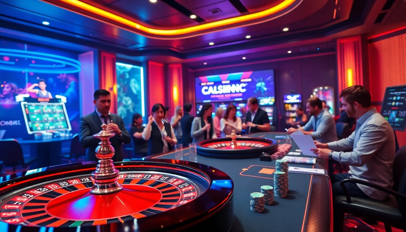 Experience thrill and excitement with https://mk8th.net/ in a vibrant casino scene featuring slots and poker.