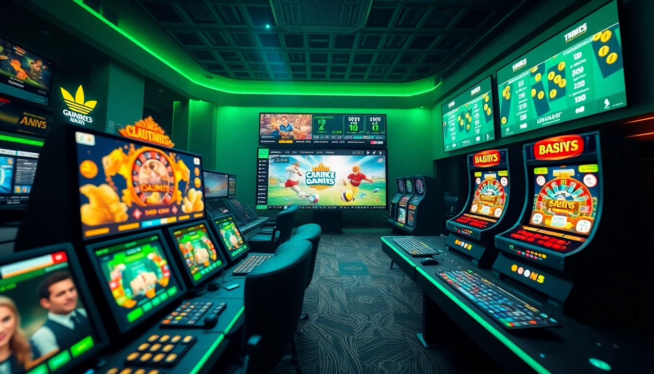 Lauthaitv showcases online gaming excitement with engaging visuals of casino games and sports betting interface.